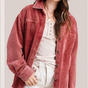 Terracotta Vintage Washed Corduroy